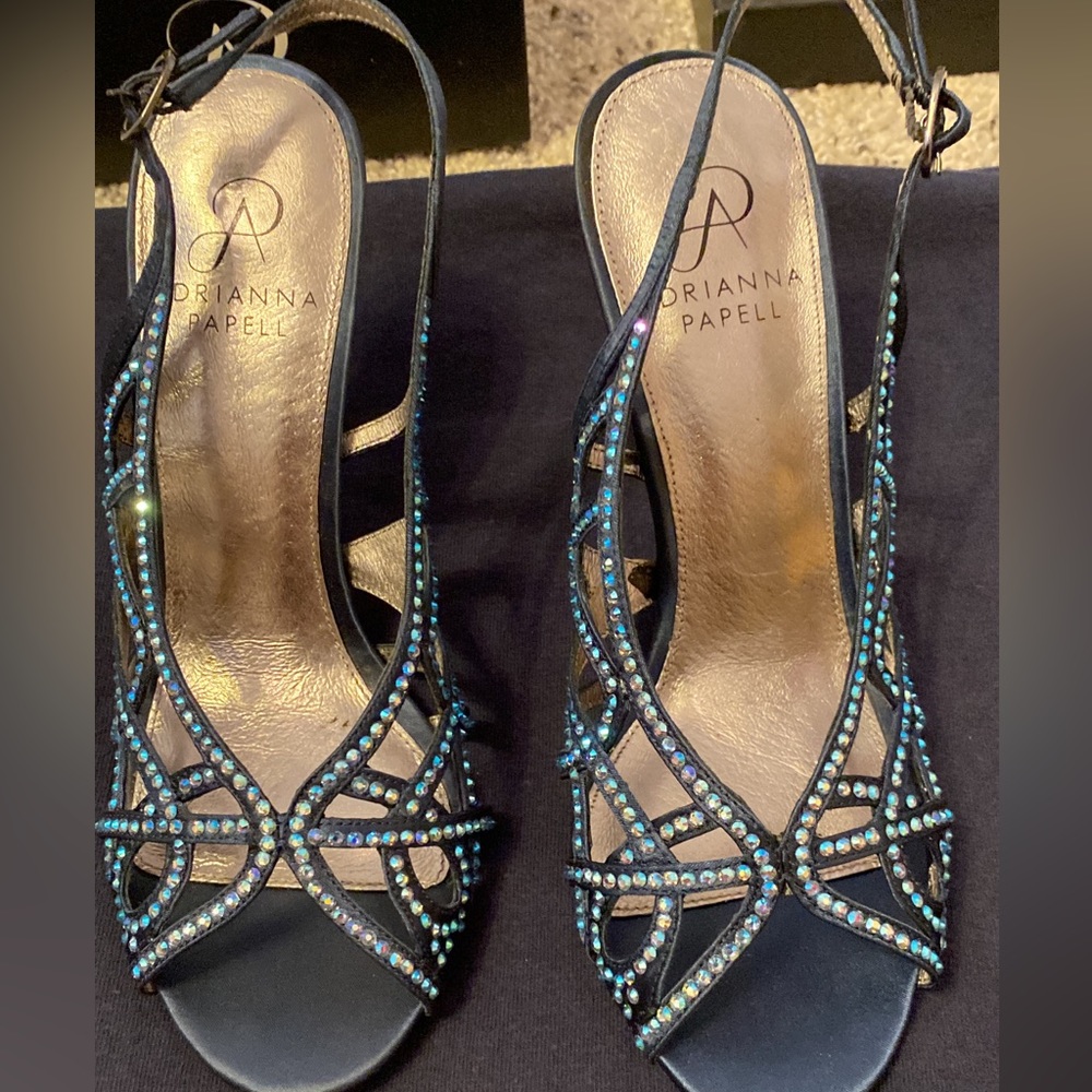 Adrianna Papell Blue Heels size 6